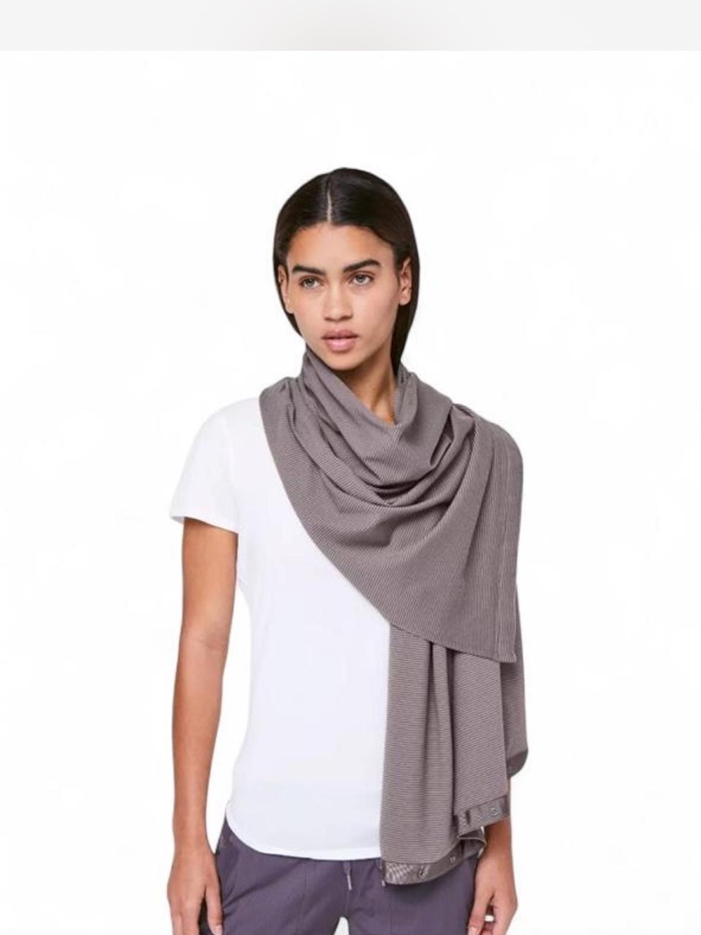 Lululemon Vinyasa Scarf in gray & purple